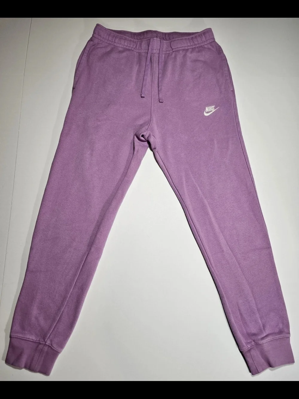 Nike Women's Purple Fleece Club Jogger Sweatpants Drawstring Size M